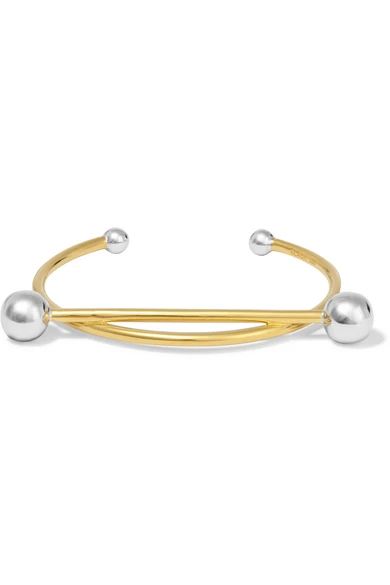 Solar rhodium and gold-plated bracelet | NET-A-PORTER (US)
