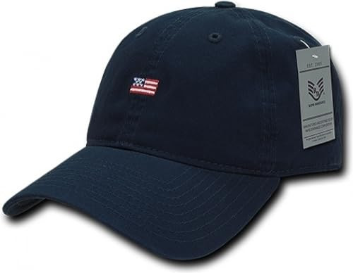 Rapiddominance Relaxed Graphic Cap, Small USA Flag, NVY | Amazon (US)