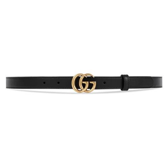 Leather belt with Double G buckle | Gucci (US)