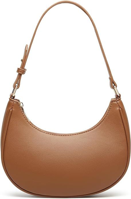 Barabum Retro Classic Hobo Clutch Shoulder Tote Clutch HandBag with Zipper Closure for Women | Amazon (US)