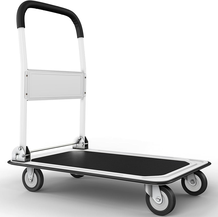 Heavy Duty Foldable Push Cart Dolly | 660 lbs. Capacity | Upgraded Collapsible Hand Truck Folding... | Amazon (US)