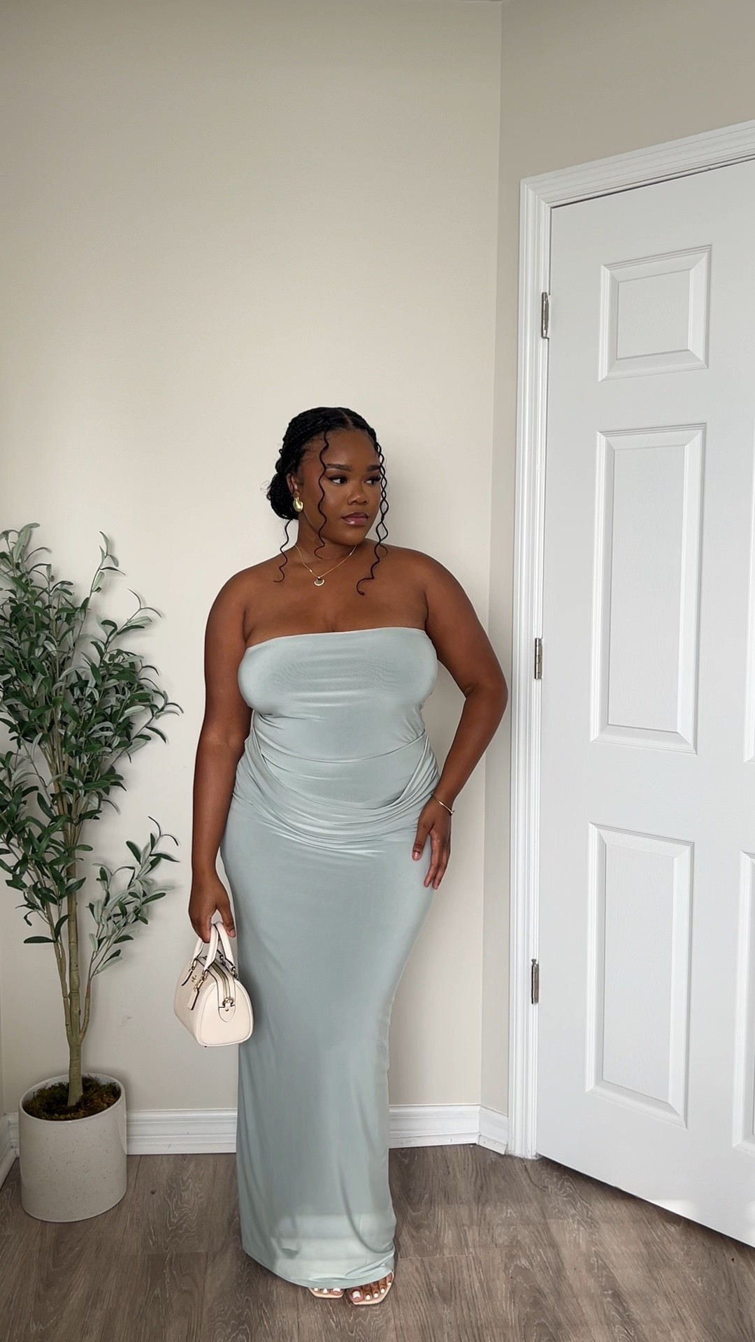 Two piece sage green set. Summer two piece set outfit. Shell jewelry earrings and necklace. Cream handbag. #sagegreenoutfit #summertwopieceset #creamhandbag #summeroutfit 

#LTKVideo #LTKstyletip #LTKmidsize