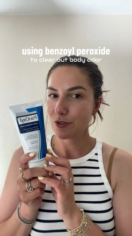 acne cleanser used for body odor!? i can say this definitely helps to eliminate that odor causing bacteria on the pits. full review coming soon. 

beauty hacks, skin tips, benzoyl peroxide uses 

#LTKVideo #LTKbeauty