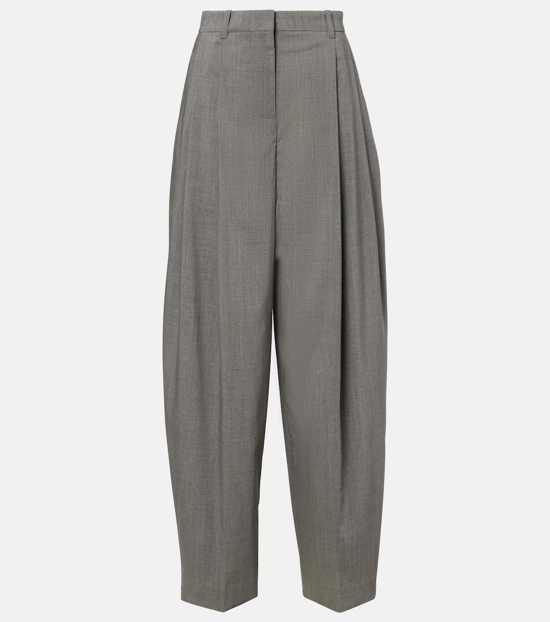 Pleated wool wide-leg pants | Mytheresa (UK)