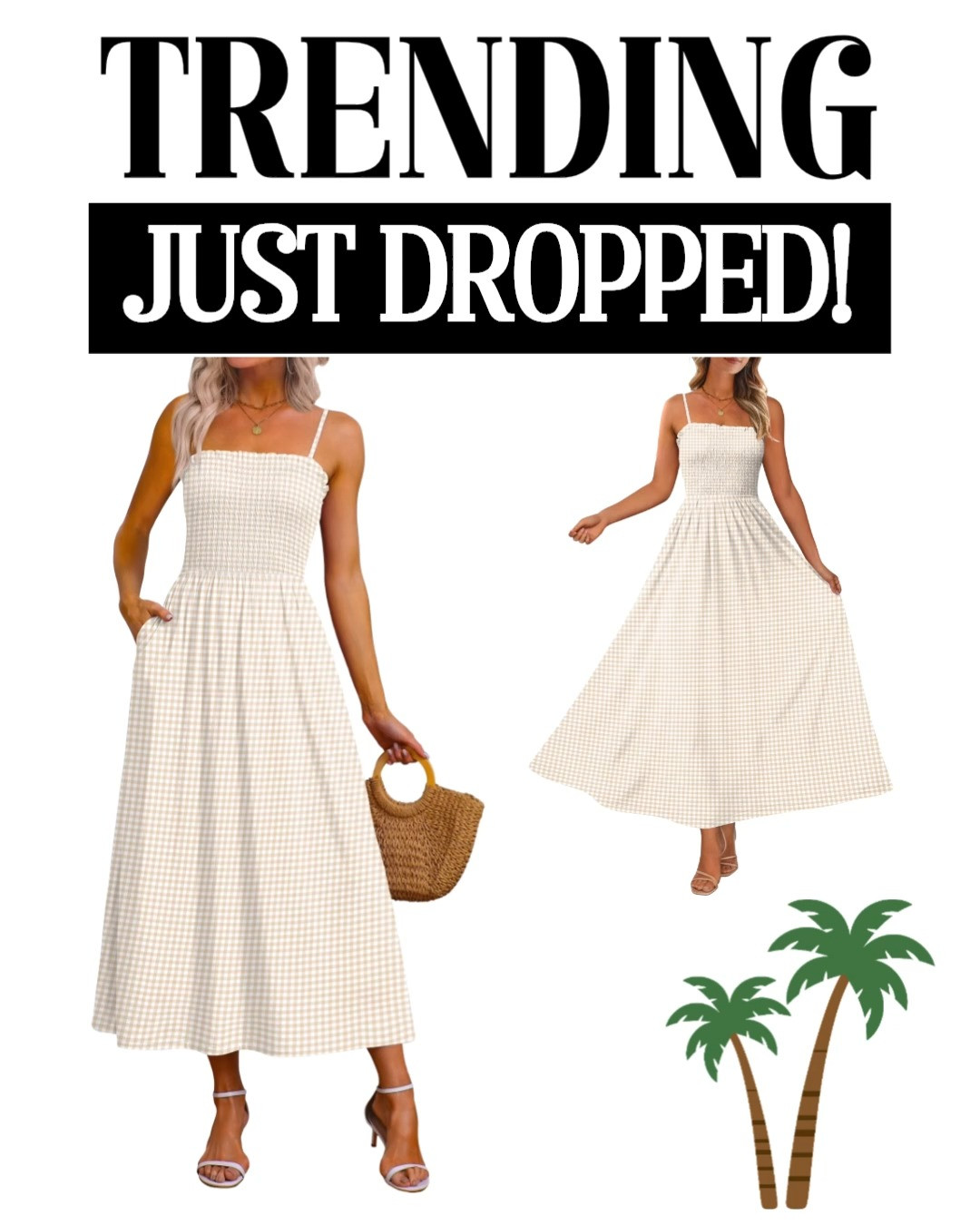 Flowy, effortless, and SO flattering 🤍 This WIHOLL maxi dress is giving easy spring-to-summer vibes with its lightweight feel, adjustable spaghetti straps, and must-have pockets 🙌 The khaki gingham print is perfect for beach days, vacations, or just throwing on and looking put together in seconds ✨

#LTKSeasonal #LTKStyleTip #LTKUnder50 #LTKTravel #LTKSpring 

 #LTKootd #LTKSeasonal #LTKSaleAlert