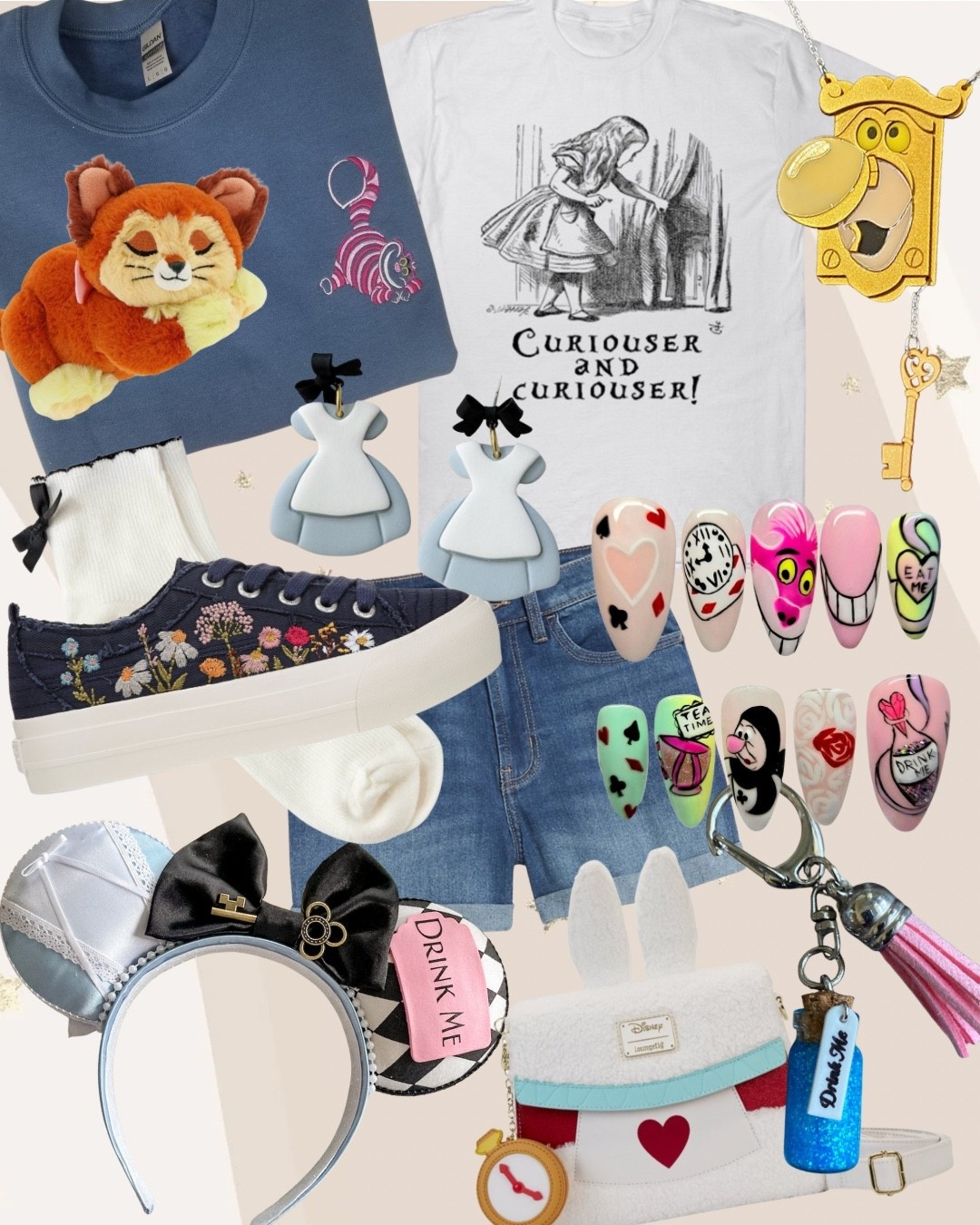 Inspired by Miss Alice 🐈🌼🍶🐇☕️