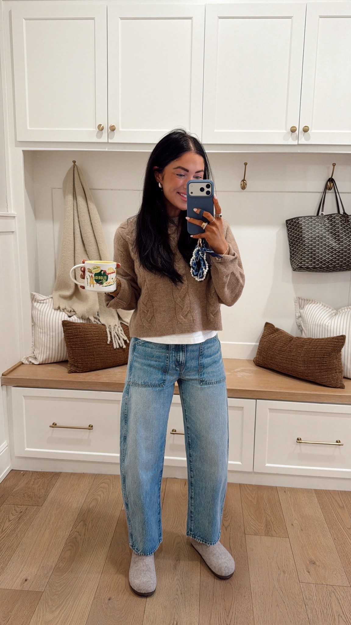 I am in the PETITE!!! I am just shy of 5’4! I typically wear a flats or sneakers so I didn’t want them too long, but the regular length would have worked great for booties or heels! 