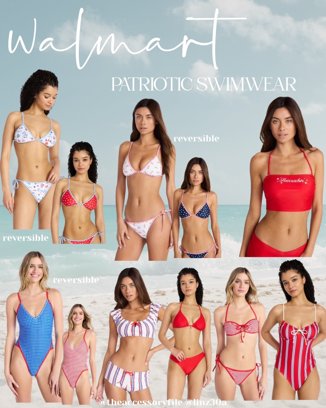 Walmart patriotic swimwear, Memorial Day, 4th of July, summer outfits, summer fashion, bikini, bathing suit

#LTKSeasonal #LTKSwim