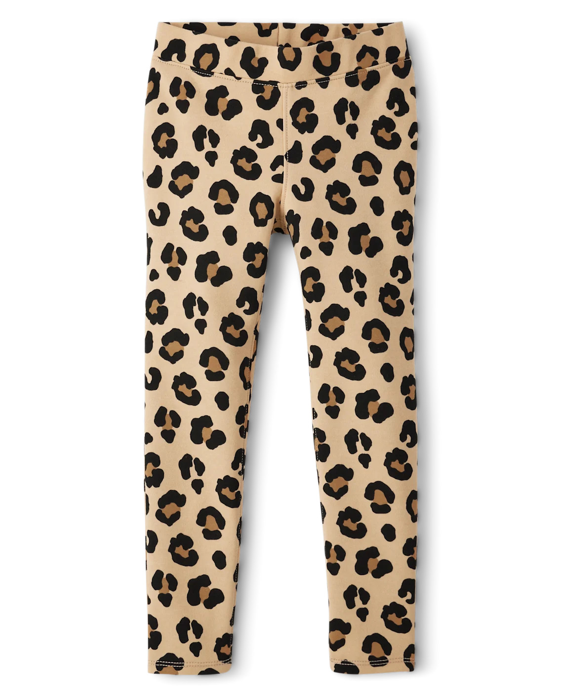 Girls Leopard Ponte Knit Jeggings - tan | The Children's Place