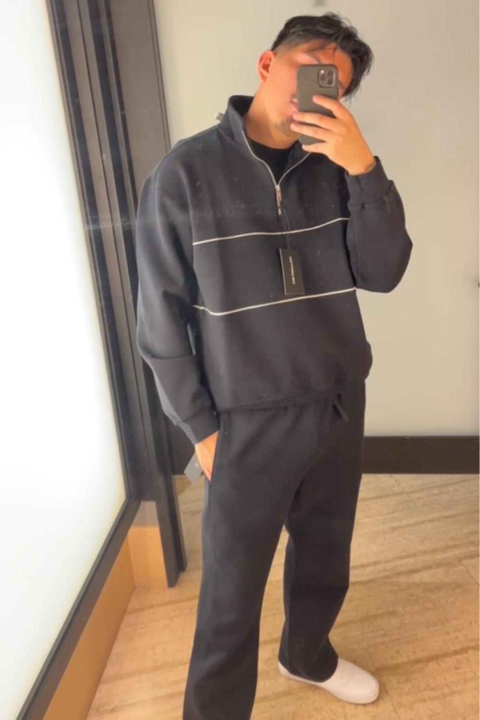 Black active wear set for men. YPB is so high quality and comfortable. He is wearing a Large in both the top and bottom.

#LTKTravel #LTKActive #LTKMens