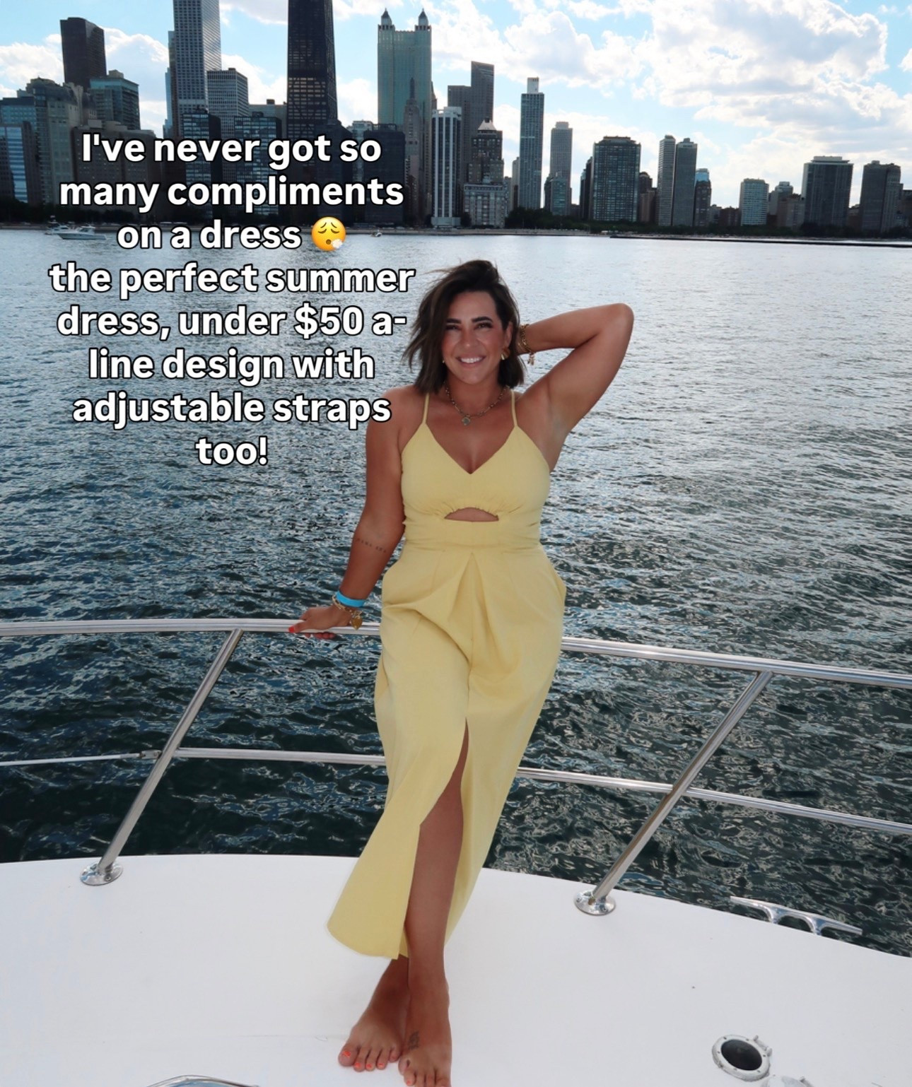 Cutout yellow Amazon dress! Runs big I did a M here. Adjustable straps!

#LTKSeasonal #LTKMidsize #LTKootd