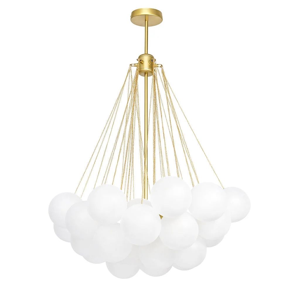 3-light Glass Globe Bubble Chandelier | Bed Bath & Beyond