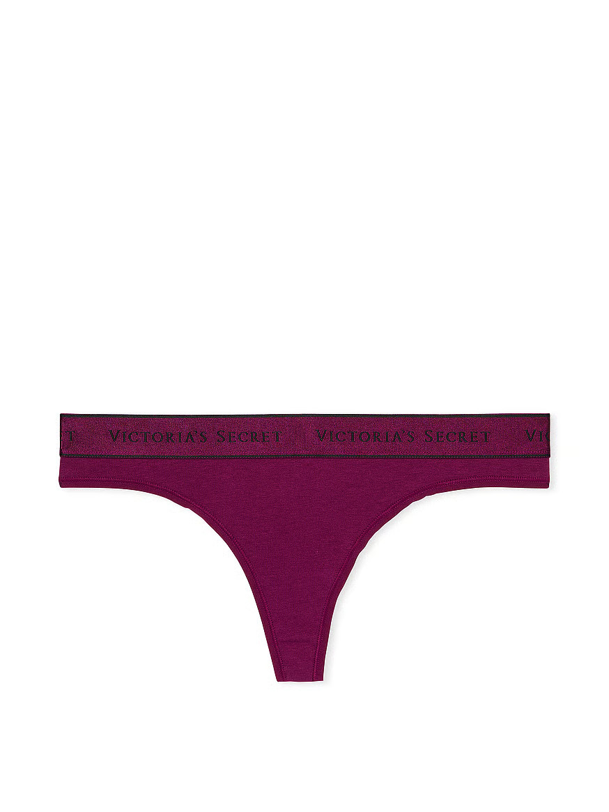 Buy Logo Cotton Thong Panty - Order Panties online 5000004815 - Victoria's Secret US | Victoria's Secret (US / CA )