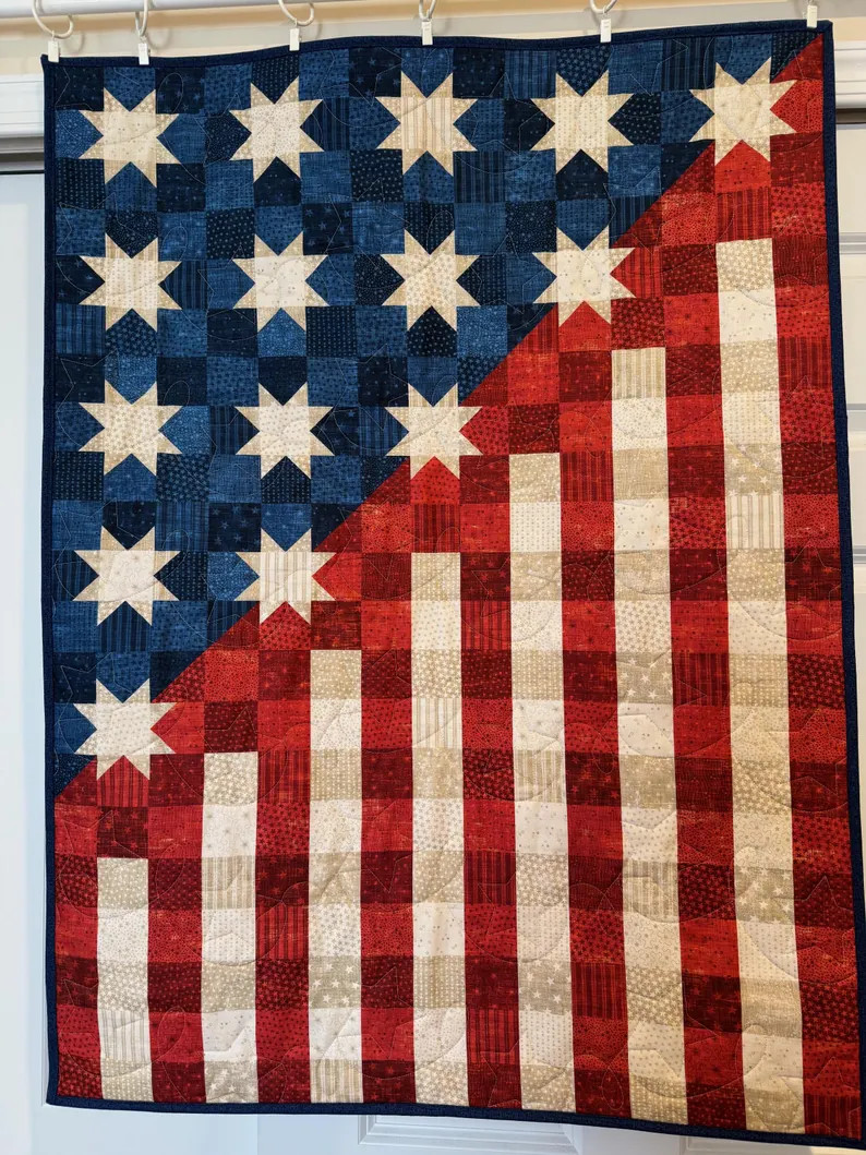 American Homestead Quilted Wall Hanging - Etsy | Etsy (Global)
