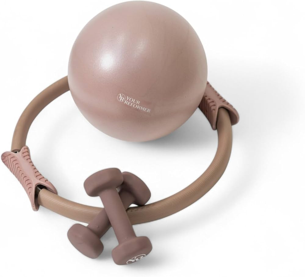 Pilates Prop Kit for Home Workouts- Includes Pilates Ring, Pilates Ball and 2.2 lb. Dumbbell Set | Amazon (US)