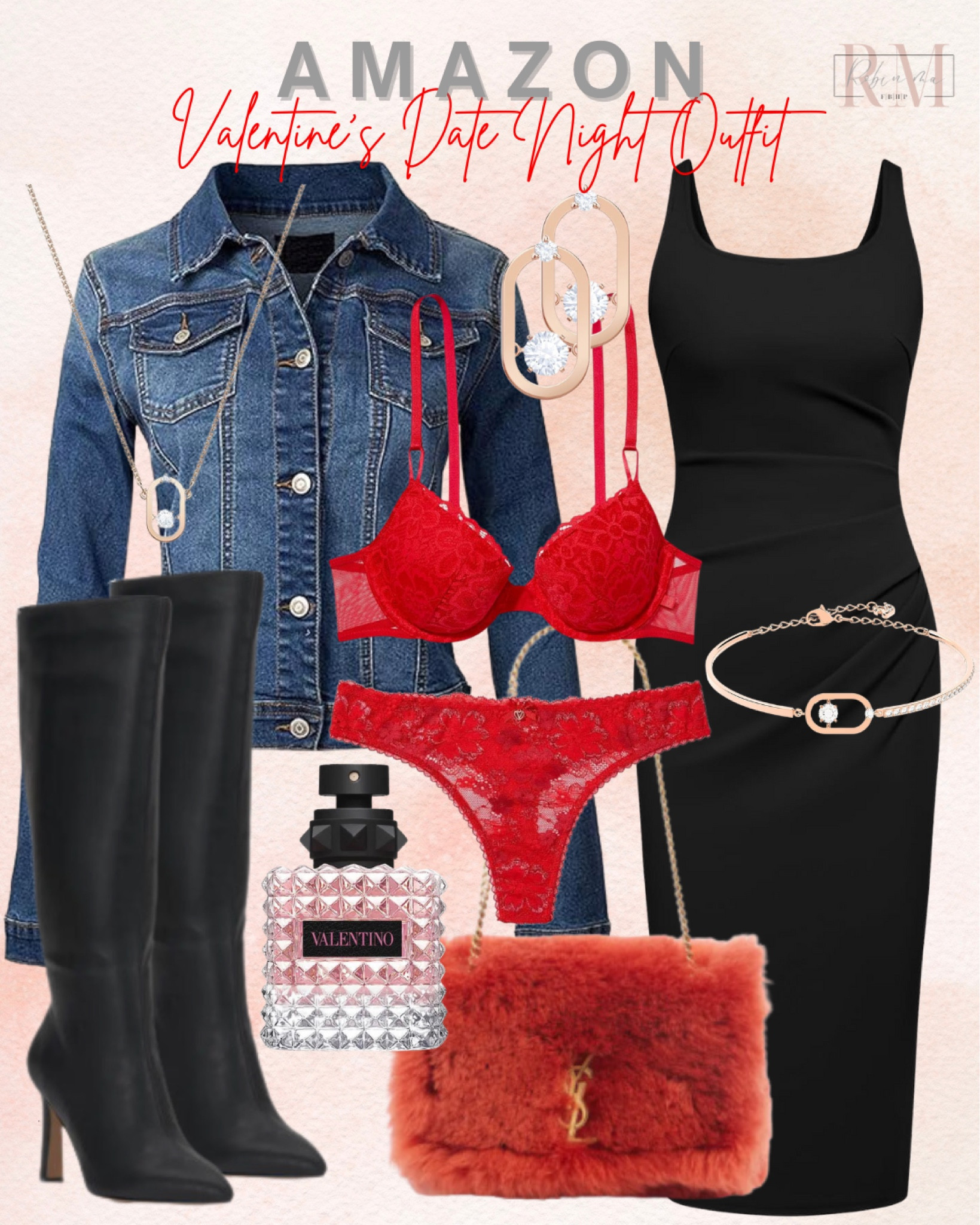 Love this Valentine's Date night outfit!

This bodycon dress and denim jacket are a perfect match! ❤️ And ofcourse the undies from Victoria's Secret. 😉

#LTKfindsunder100 #LTKMostLoved #LTKstyletip