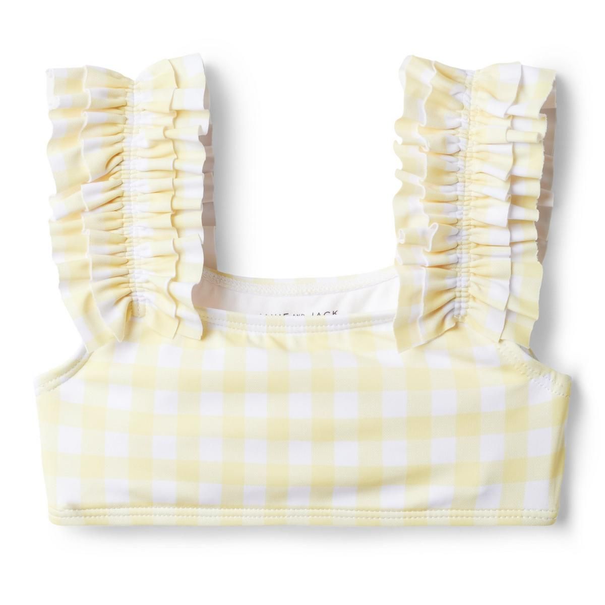 Gingham Ruffle Strap Recycled 2-Piece Swimsuit | Janie and Jack