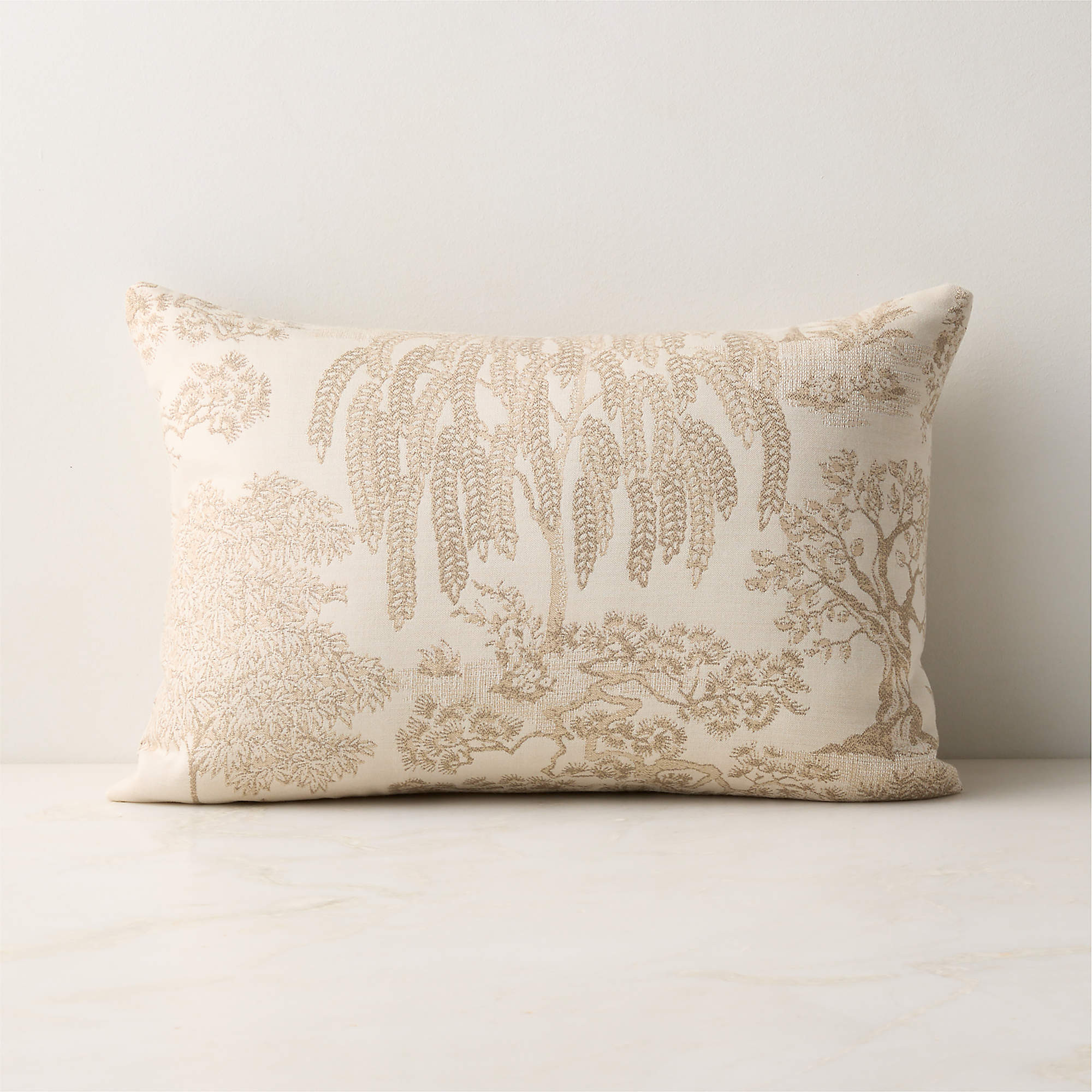 Corben Custom Throw Pillow Cover 22"x15" + Reviews | CB2 | CB2