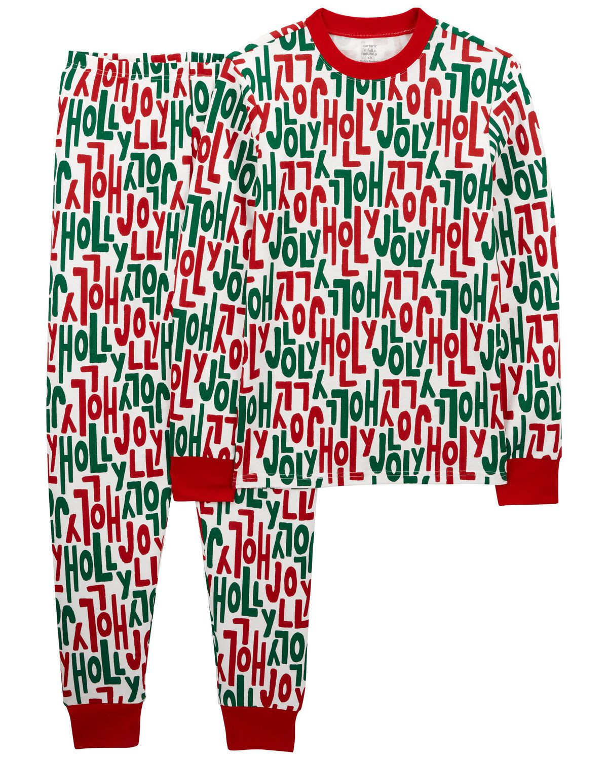Adult 2-Piece Holly Jolly Christmas 100%  Cotton Pajamas - Carter's | Carter's | Carter's Inc