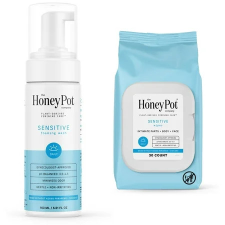 The Honey Pot Sensitive Wash and 30ct Wipe Bundle | Walmart (US)