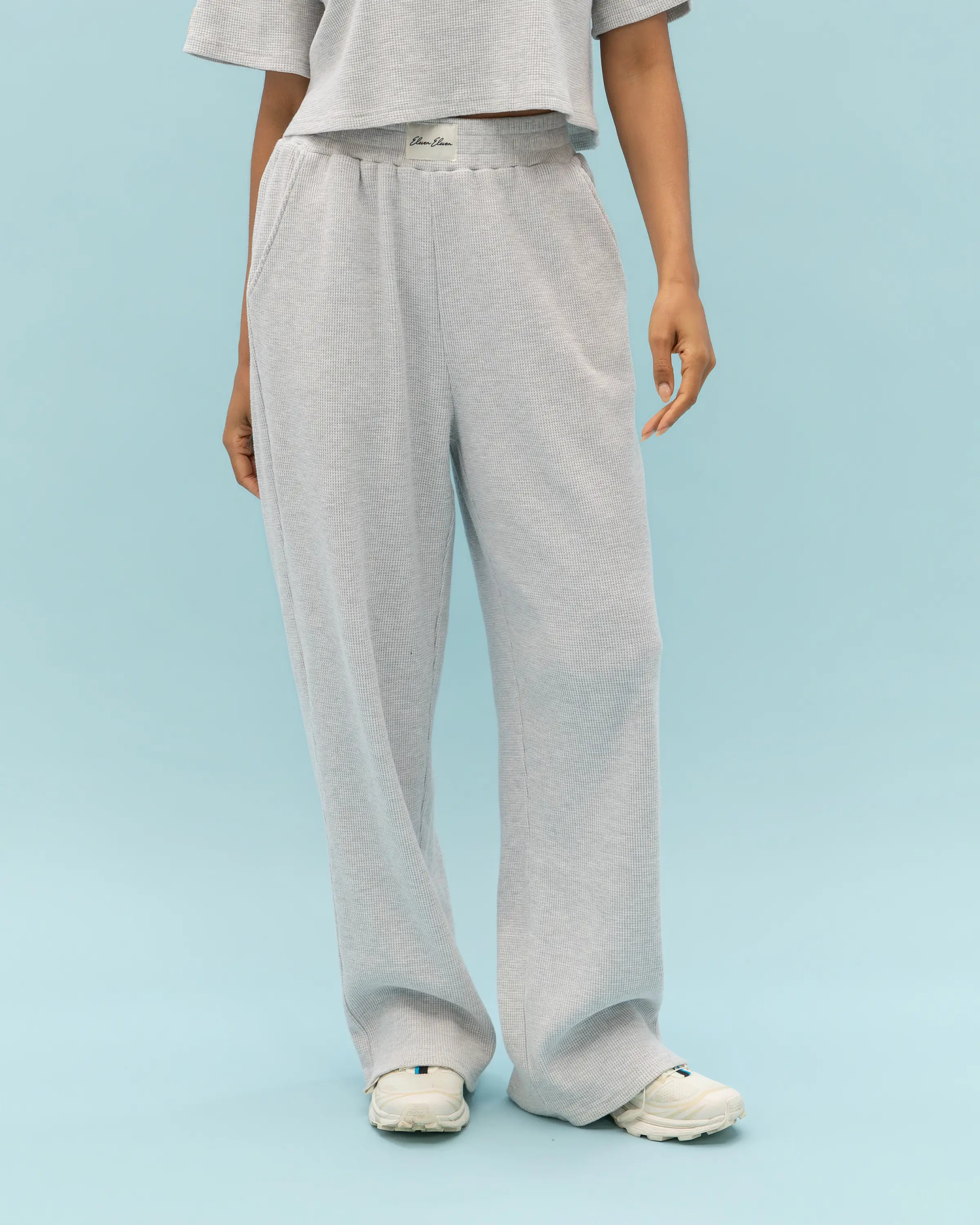 Waffle Pant in Light Ash Grey | Eleven Eleven