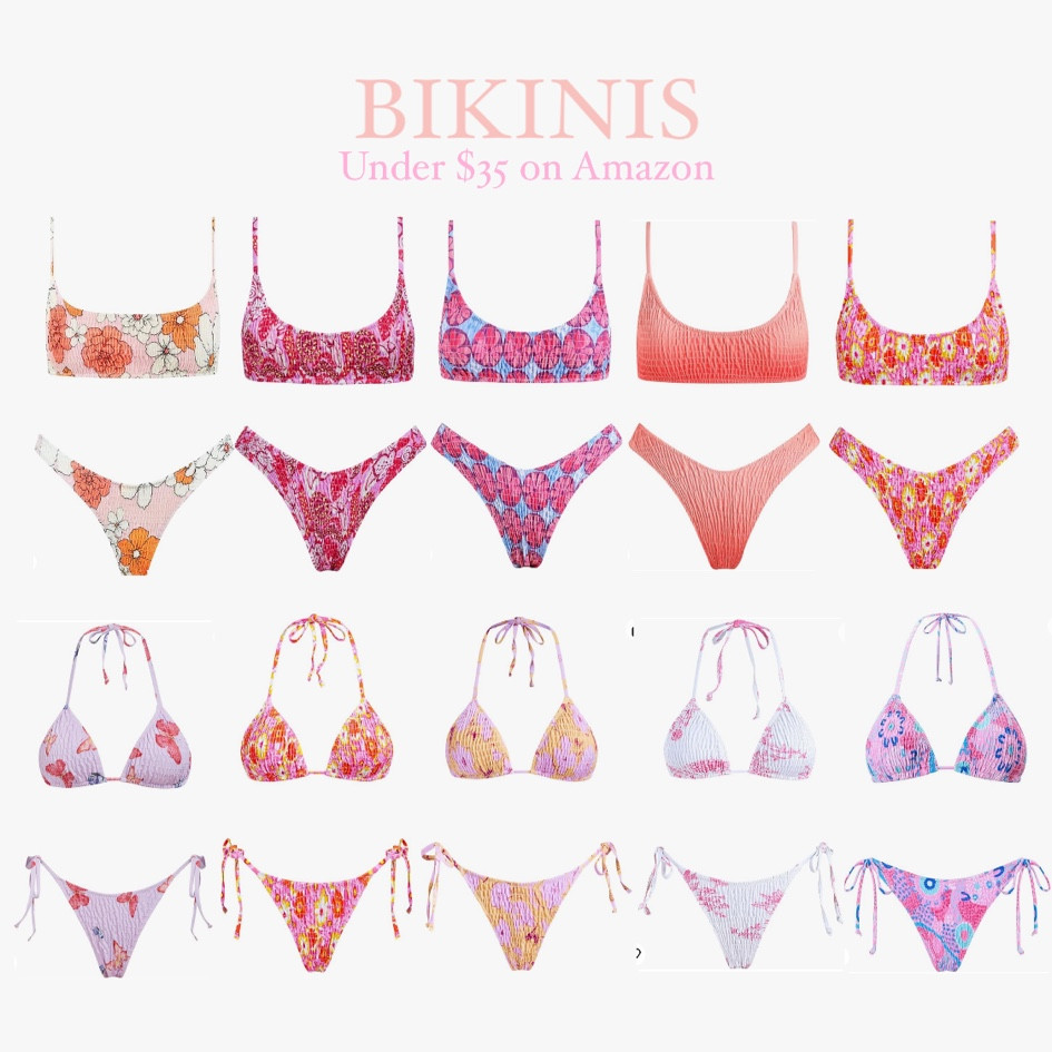 swimsuits, swimsuits 2024, swimwear, bikini set, bikinis 2024, triangl bikini, bikini amazon, amazon swimsuit, amazon bikini, triangl dupe, amazon swimsuits, pink bikini, floral bikini

#LTKswim #LTKfindsunder50