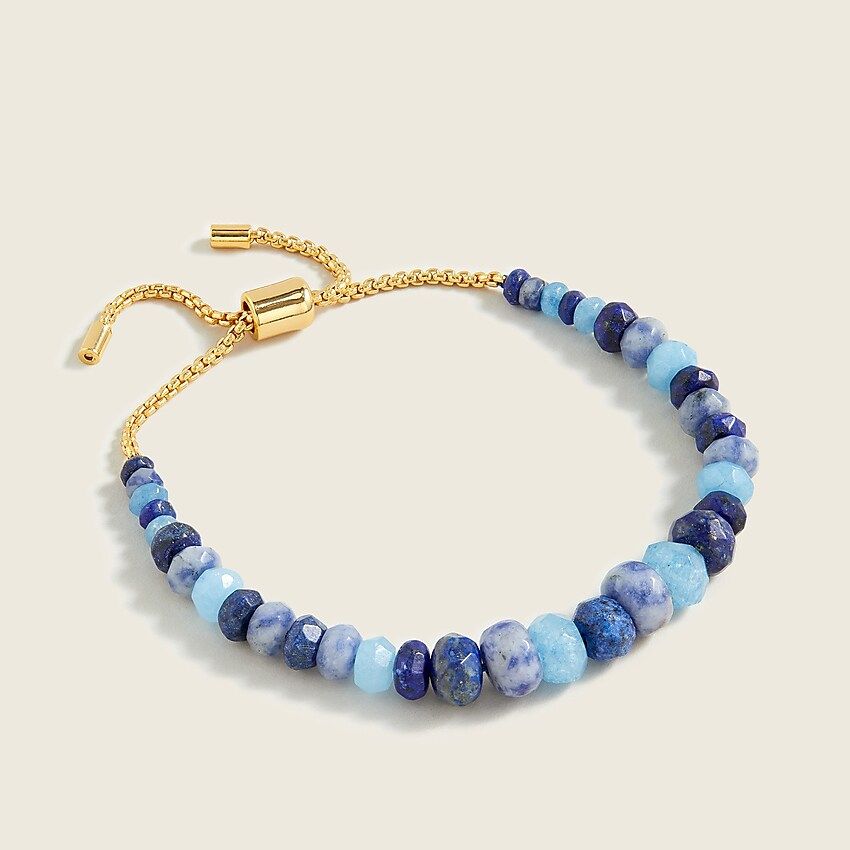 Adjustable faceted stone bracelet | J.Crew US