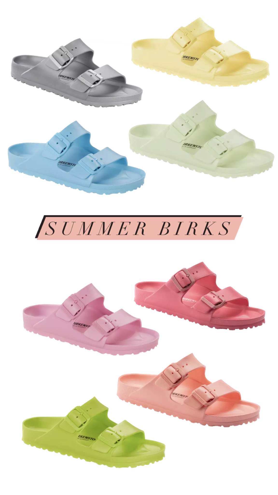 Summer Birkenstocks in so many colors!! 

#LTKFind #LTKfamily #LTKSeasonal