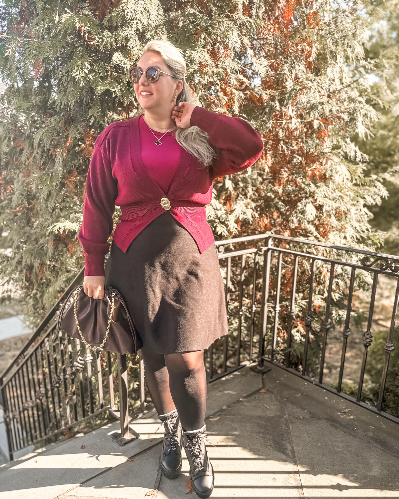 Obsessing over this sweater!! Bought in multiple colors. It’s amazing quality. Sized up xxl. My bag is sold out Cos i added a donut strep to. It’s a dupe for the Loewe flomenco with doughnut chain  

#LTKSeasonal #LTKFindsUnder50 #LTKMidsize