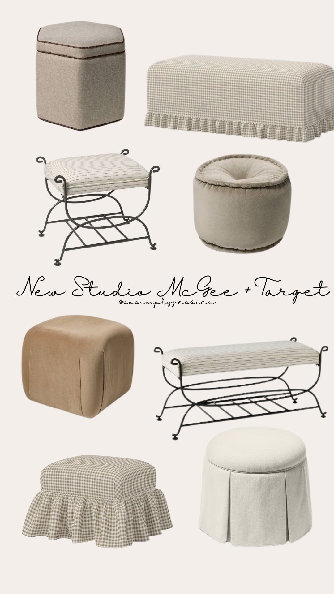 So many cute stools from the new Studio McGee + Target drop.

#LTKHome