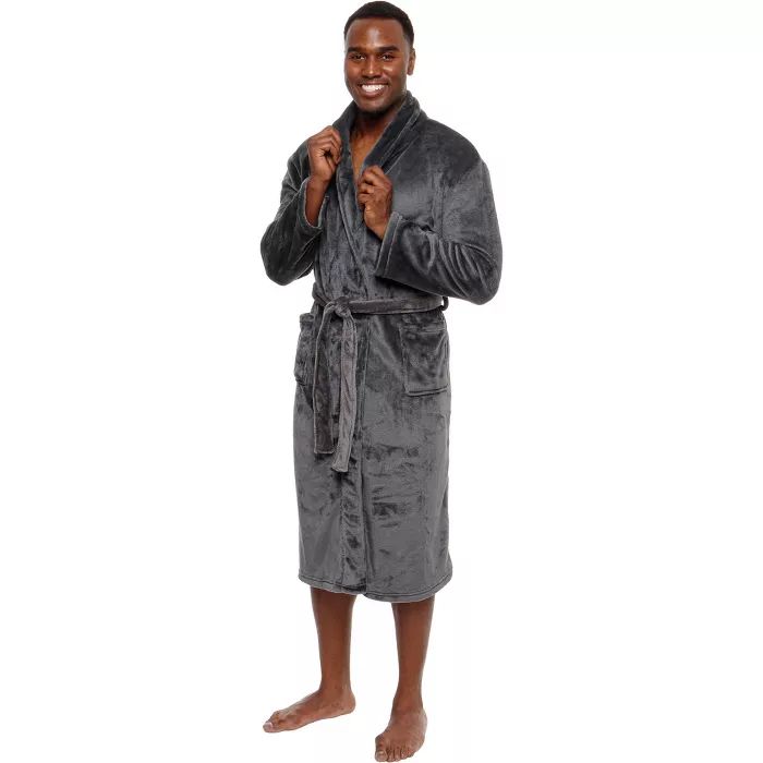 Ross Michaels - Men's Plush Luxury Bathrobe | Target