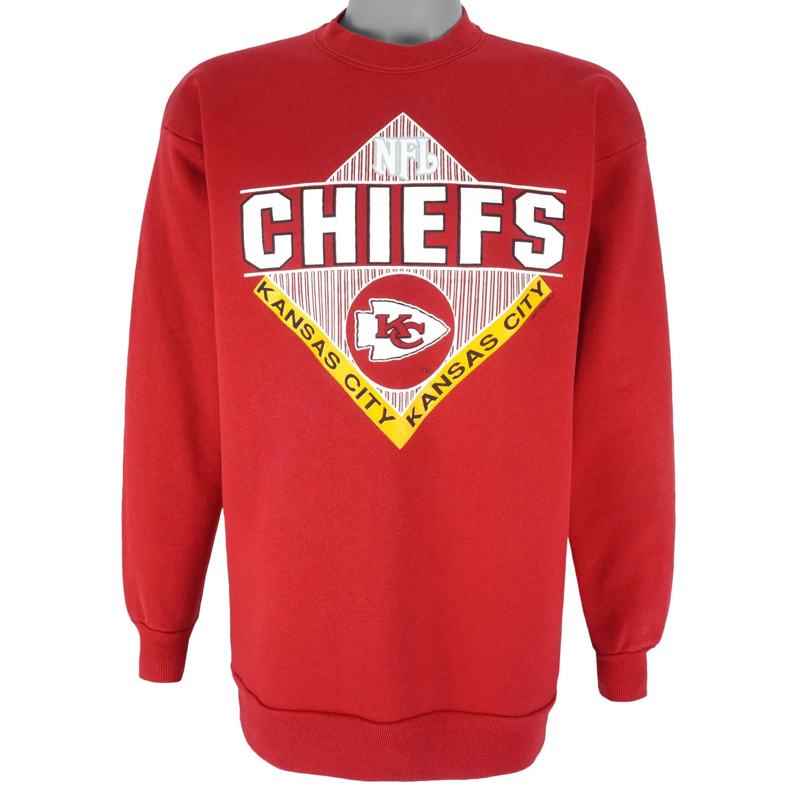 NFL logo 7 Kansas City Chiefs Crew Neck Sweatshirt 1990 X-large - Etsy | Etsy (US)