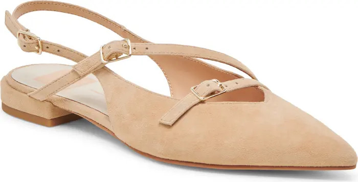 Pamla Pointed Toe Slingback Flat (Women) | Nordstrom Rack