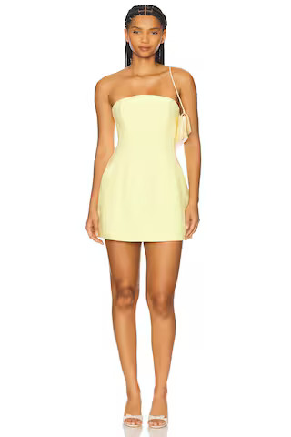 Bardot Karoline Hourglass Mini Dress in Canary Yellow from Revolve.com | Revolve Clothing (Global)