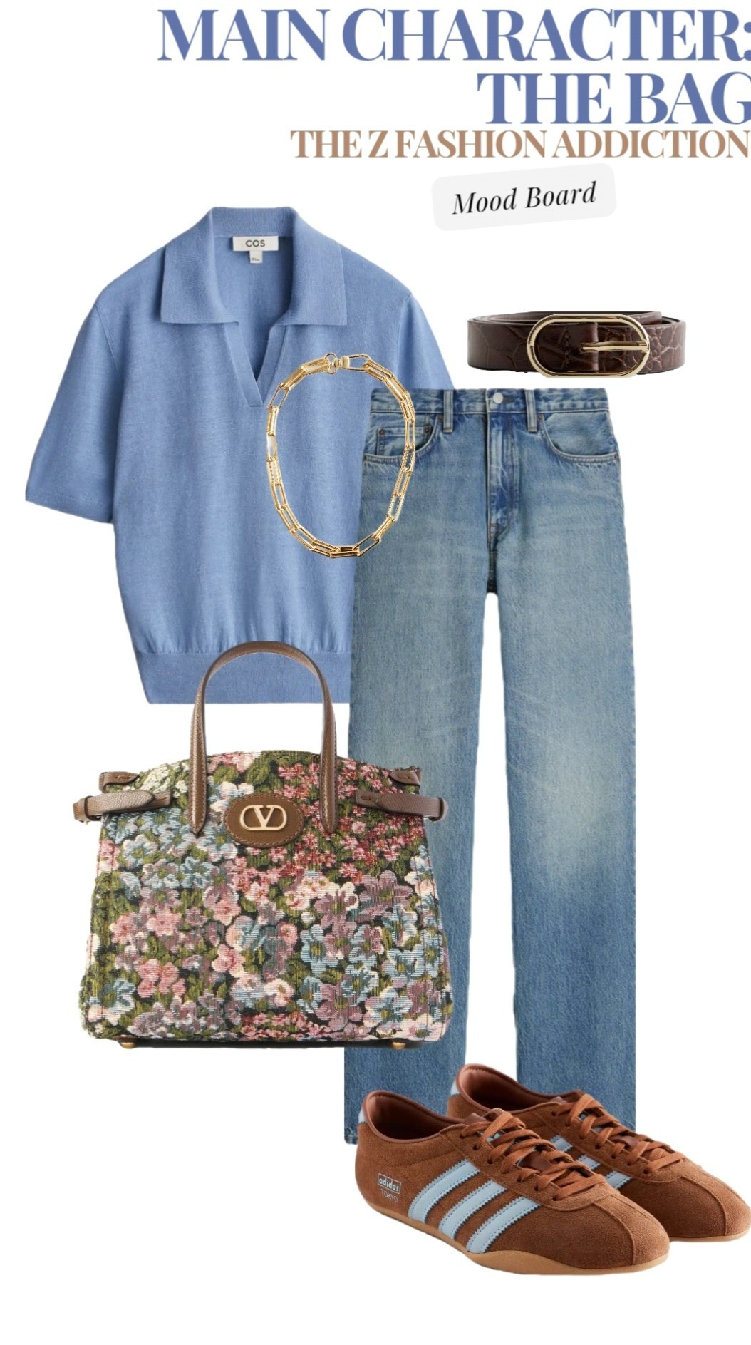 Obsessed with this bag! The design, the color combination 😍 👌 ✨️  This is the type of bag that can be the power piece of your outfit. Expect more outfits and styling ideas with this bag in the next days ❤️#styleinspo #whattowear #styleblogger #outfitoftheday #styleinspiration .....Flat shoes outfit inspiration styling inspo what to wear tomorrow today elegant basics chic looks capsule wardrobe shop sneakers ballerinas handbag valentino cos polo top jeans look spring styling tips

#LTKsale #LTKstyletip #LTKbag