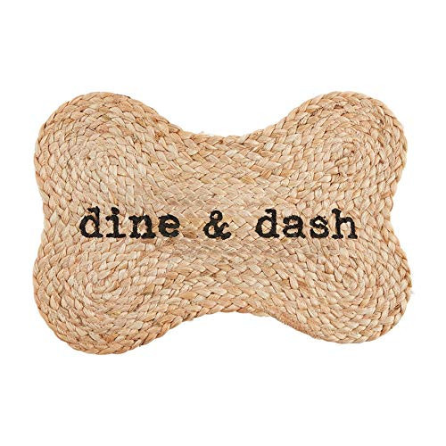 Mud Pie Jute Dog Bowl Mat, Dine Dash | Amazon (US)