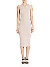 Sleeveless Henley Midi Dress | Saks Fifth Avenue