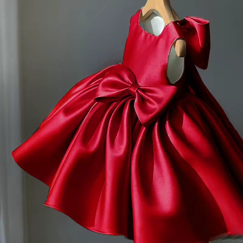 Toddler Baby Red Christmas Girls Dresses Kids Elegant New Years Party Princess Birthday Party Dre... | AliExpress (US)