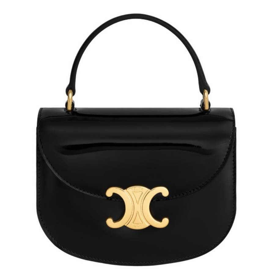 Celine Patent Calfskin Mini Besace Clea Crossbody Bag | Jomashop.com & JomaDeals.com