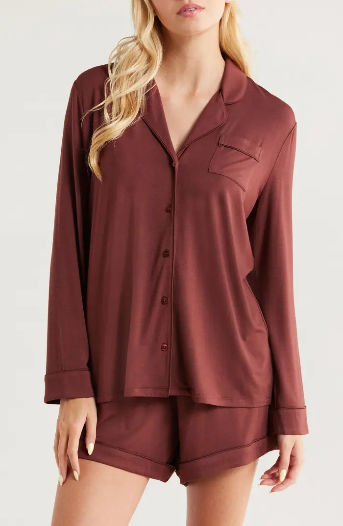 Moonlight Eco Long Sleeve Short Pajamas | Nordstrom