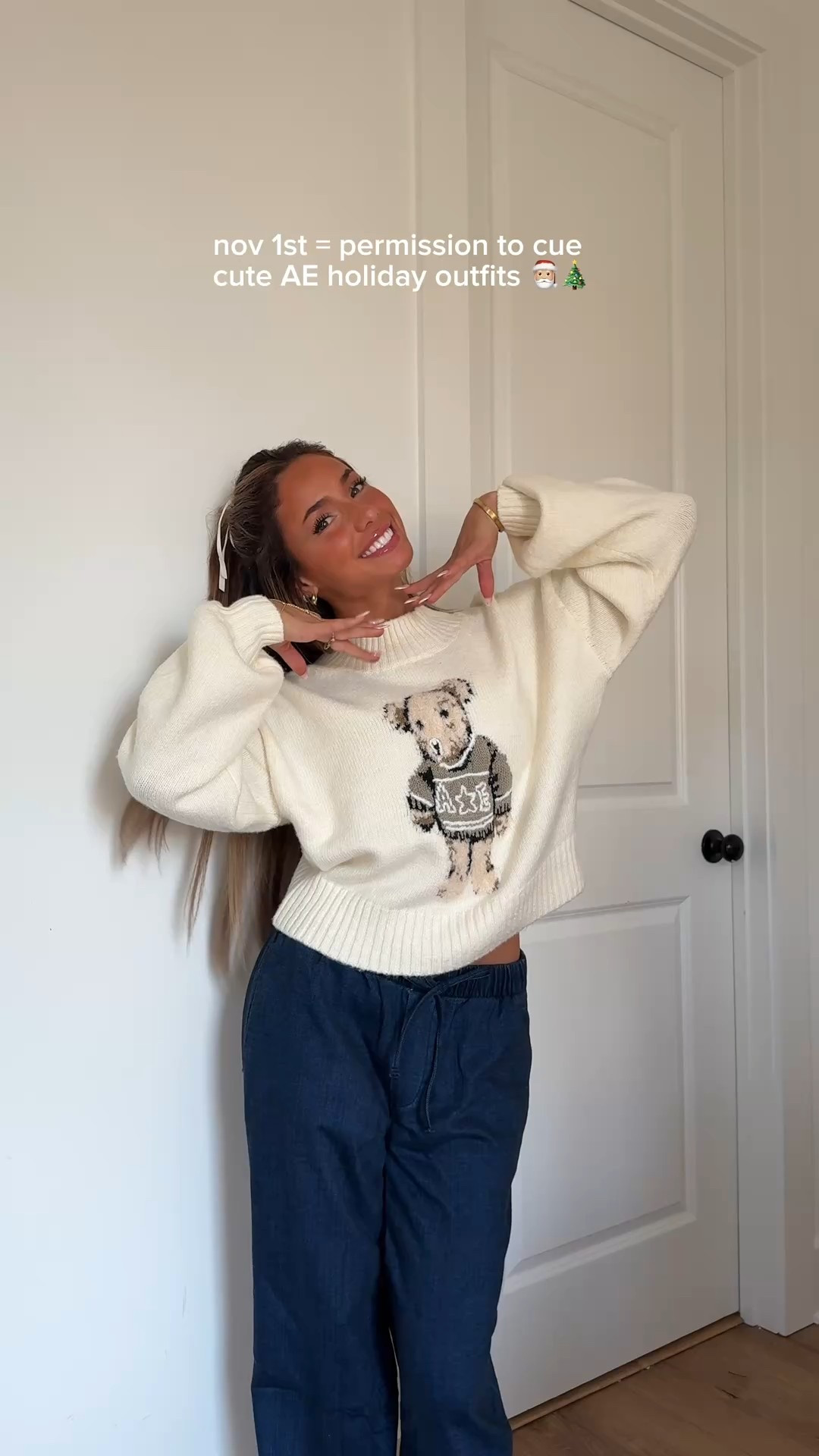 Use code AELTK25 and shop my favorite AmericanEagle sweater and jean finds today #AEPartner