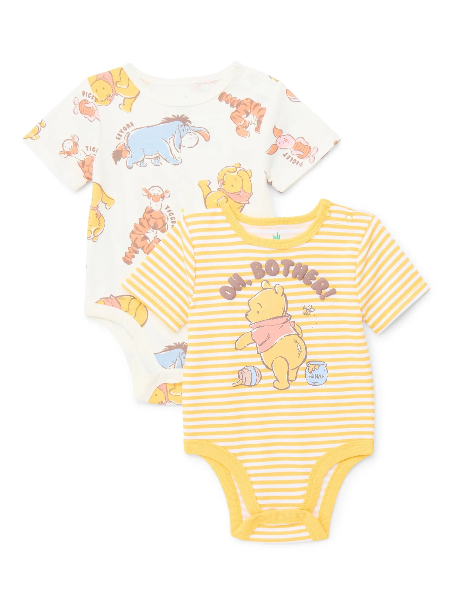 Character Baby Gender Neutral Bodysuits, 2-Pack, Sizes 0/3 Months-24 Months | Walmart (US)