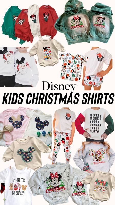Disney Kids Christmas Shirts 

#LTKkids #LTKtravel #LTKHoliday