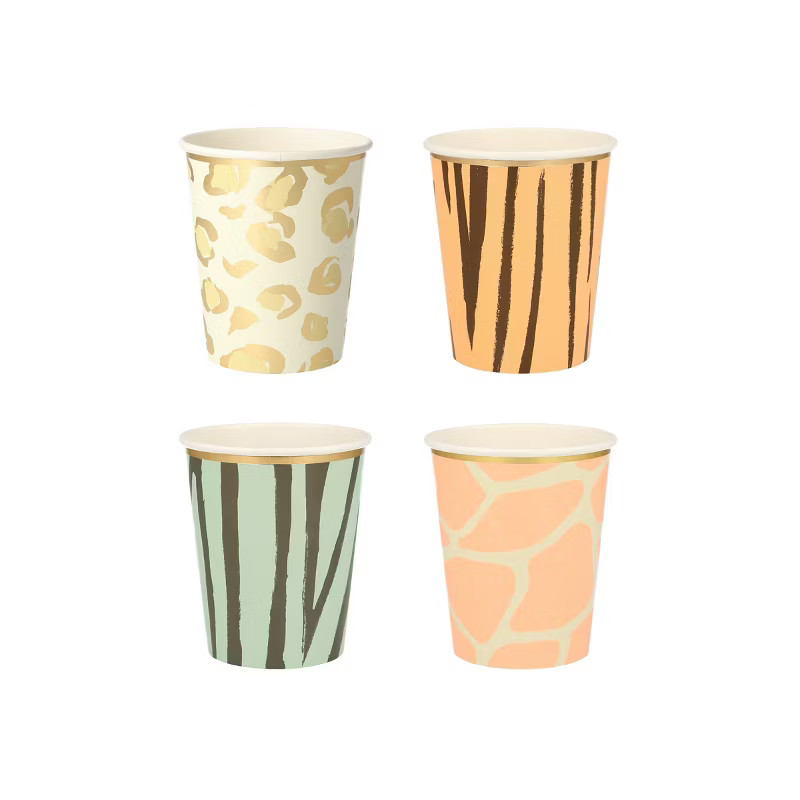 Meri Meri Safari Animal Print Party Cups (Pack of 8) | Target