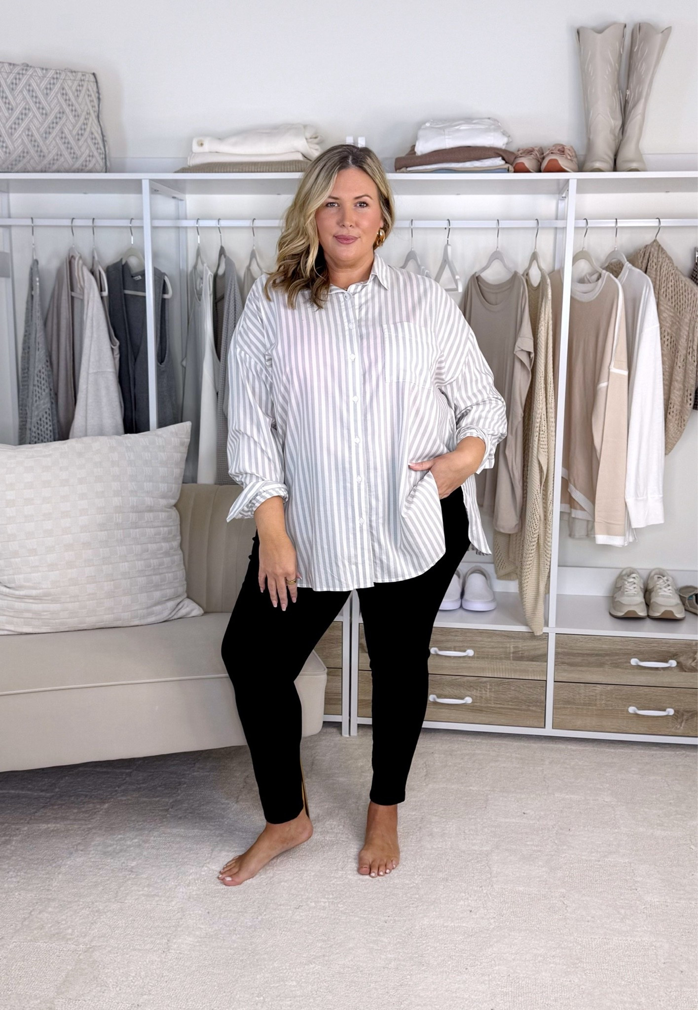 Wearing a 2X in the top and would size up in the jeans. Plus size, outfit inspo, fall fashion, apron belly

#LTKSeasonal #LTKPlusSize #LTKMidsize