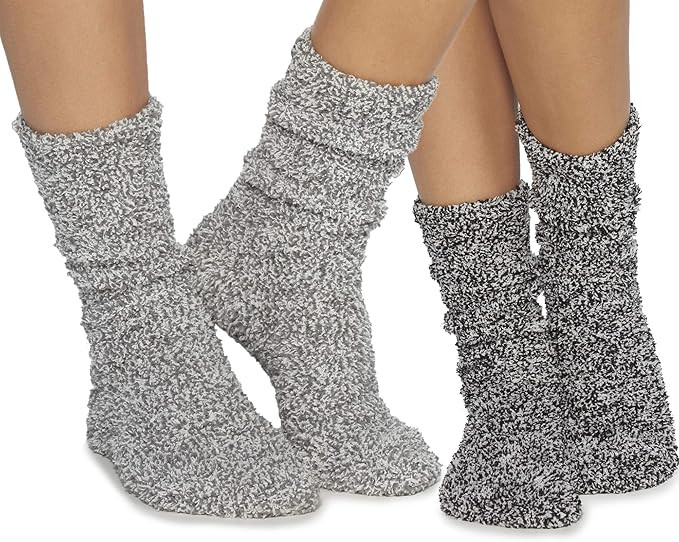 Barefoot Dreams CozyChic Women Heathered Socks, Crew Socks, Plush Socks, Loungewear, Warm Toes, F... | Amazon (US)