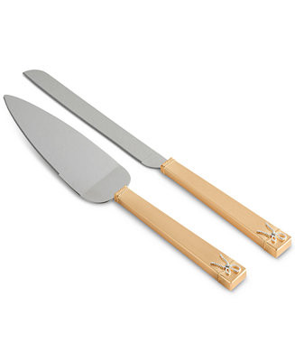 Love Knots Gold Cake Knife & Server Set | Macy's Canada