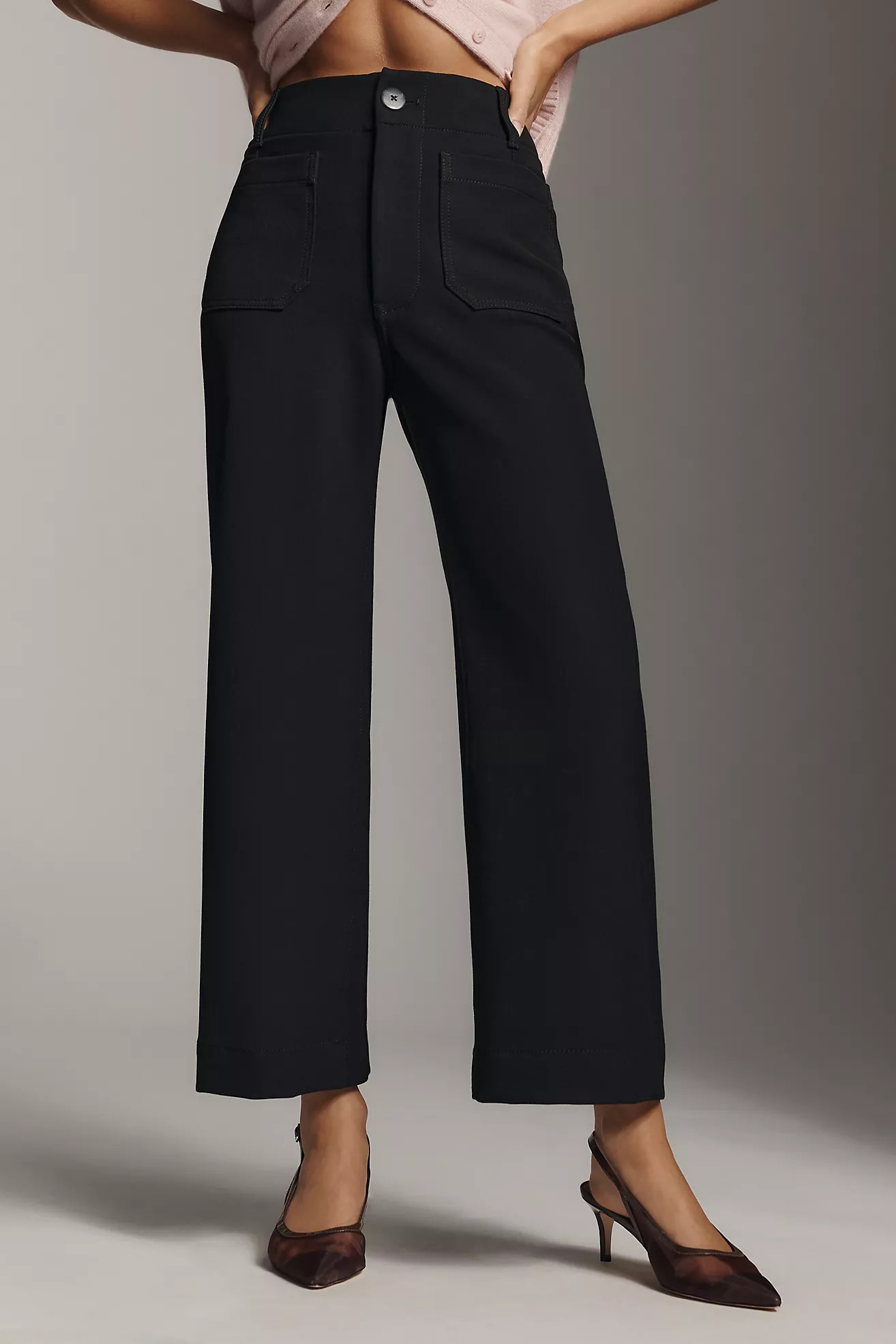The Colette Crop Stretch-Twill Pants by Maeve | Anthropologie (US)