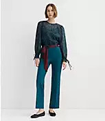 Parker Straight Pants in Brushed Flannel | LOFT