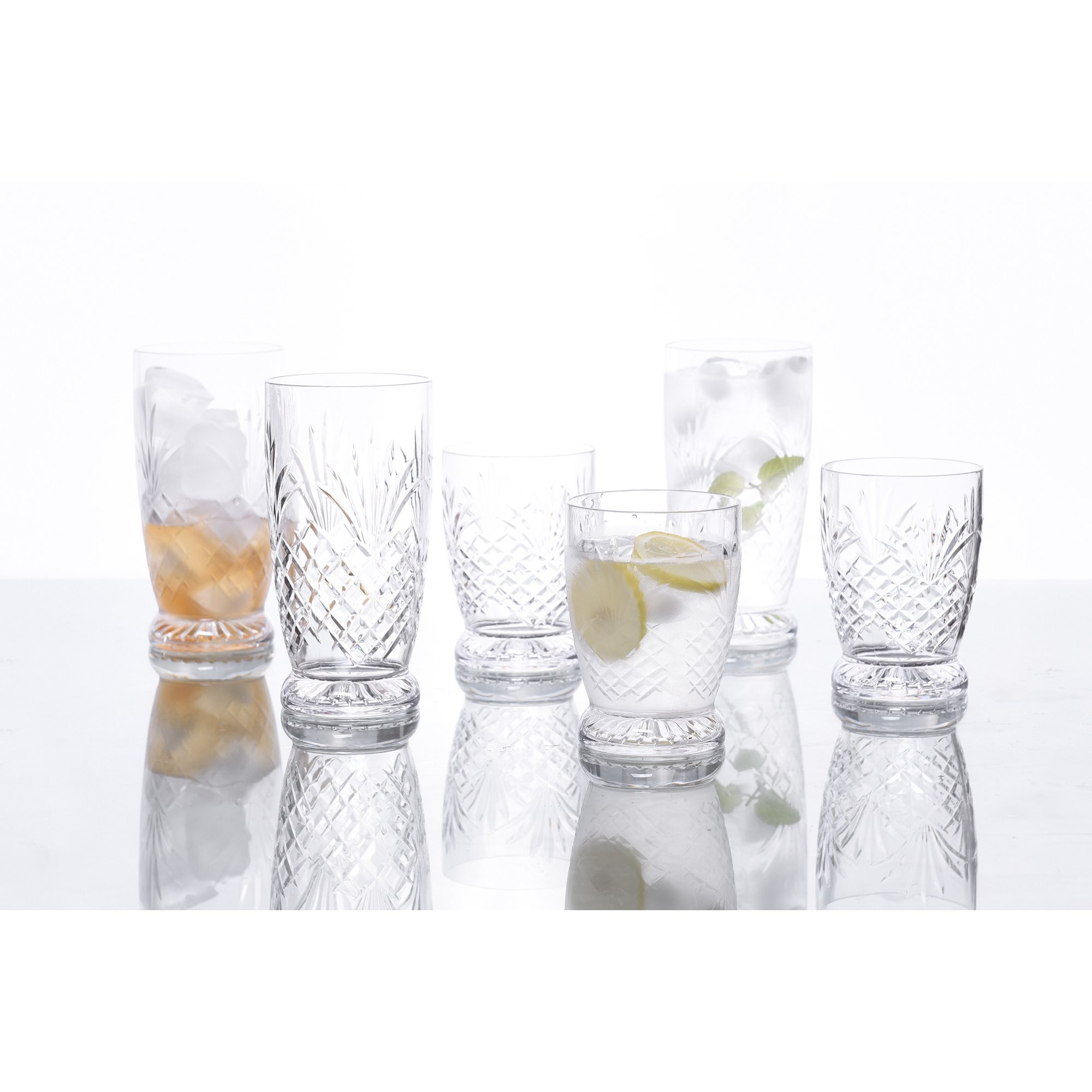 Nuglass 24oz Tritan Pineapple Tumbler 6-pack, BPA Free | Walmart (US)